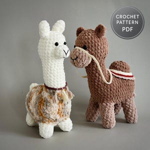 Crochet Camel and Llama Pattern: Plush Safari Amigurumi (PDF)