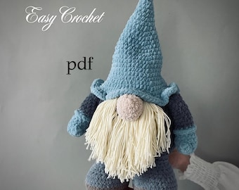 Gnome Crochet Pattern: Christmas Amigurumi Plush Toy (US PDF)