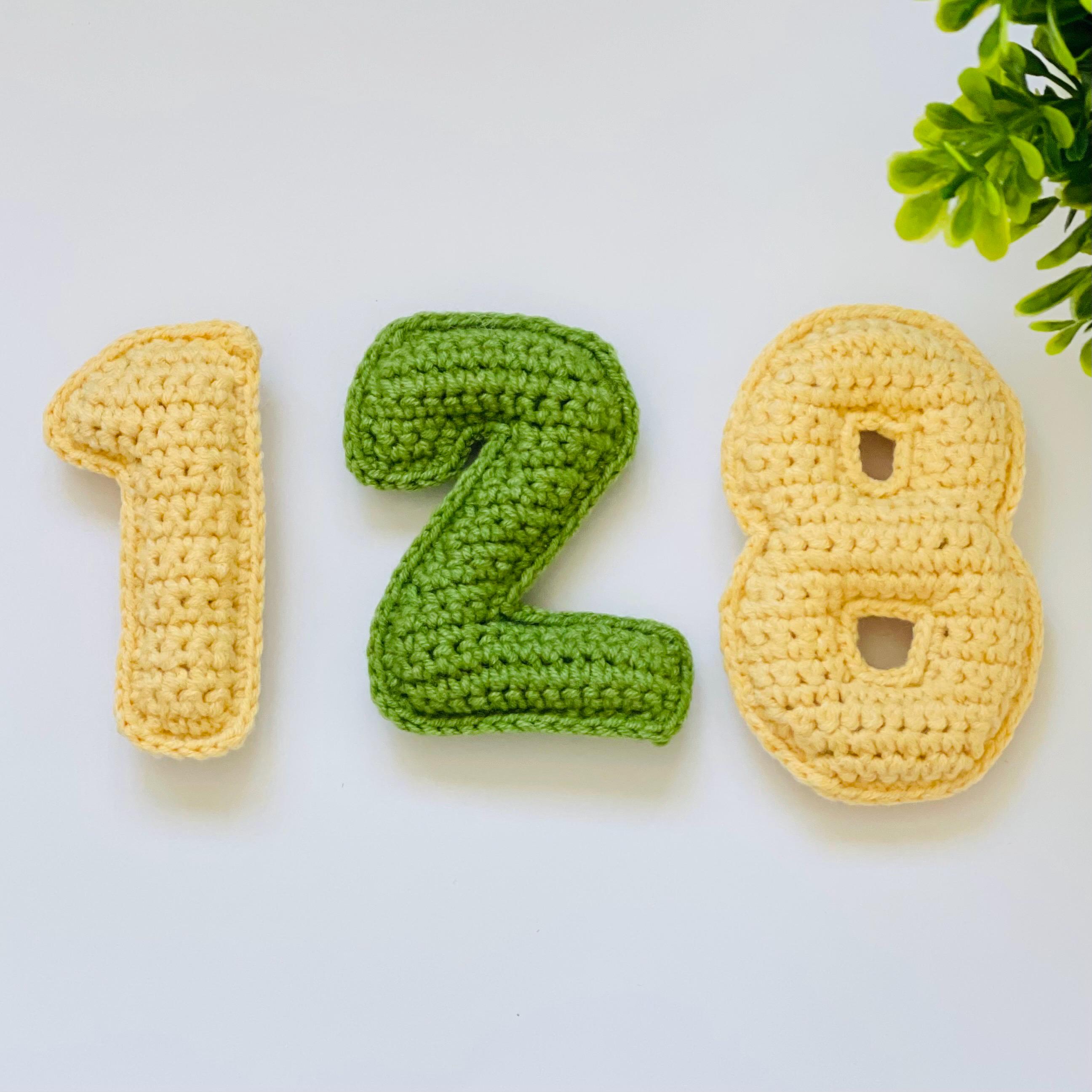 Numbers Crochet Pattern PDF: Soft Number Set DIY. Counting Toys Crochet ...