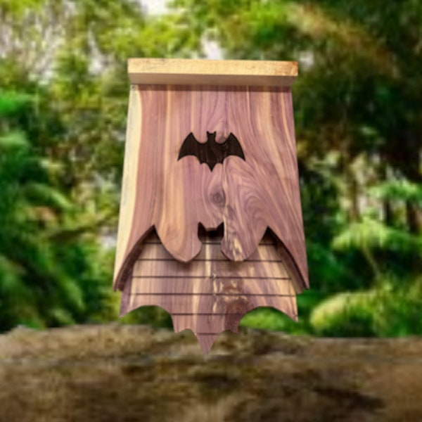 Bat Box, Large Aromatic Cedar Bat Box, Bat House, Bat Nest, Bat Sanctuary, Mosquito Control, Gift
