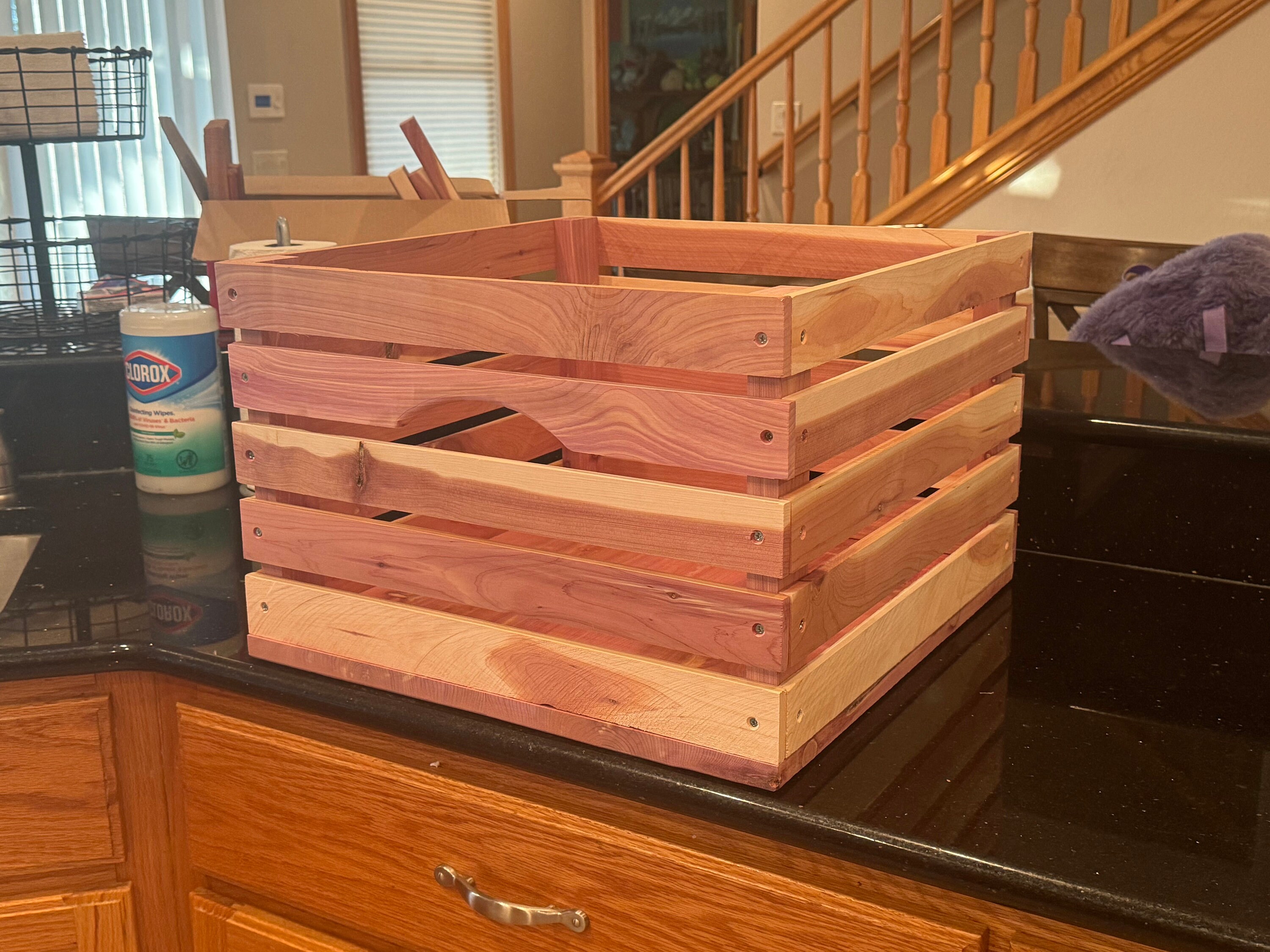 Handmade Aromatic Cedar Crate Repel Bugs, Moths, Store Clothes, Towels