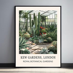 Kew Gardens London Print: Vintage Botanical Wall Decor