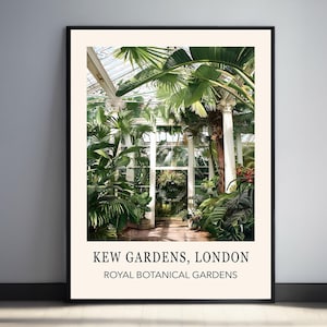 Kew Gardens London Print: Vintage Botanical Wall Art