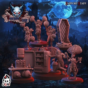Support Staff for Vampire Fantasy Football Team - UGNI Miniatures