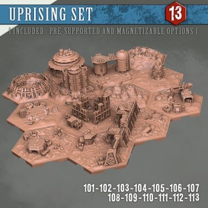 Mapa terenu kampanii Underhive Uprising - zestaw startowy