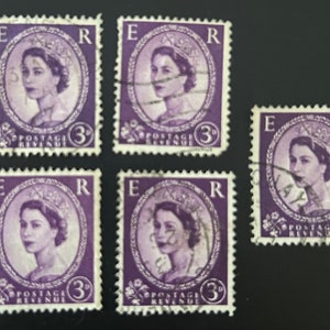 イギリス女王エリザベス2世 1952年 4ペンス切手（希少） - Etsy 日本
