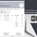 Professional Invoice Template, Modern and Minimalist Design, Invoice ...