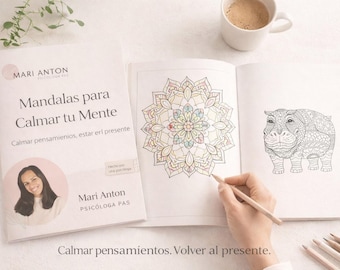 Cuando todo me sobrepasa – Dibujos para colorear ansiedad adultos (PAS) | Láminas para calmar mente y regular emociones alta sensibilidad