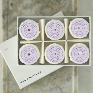 Vaporizadores de chuveiro artesanais, aroma de lilás e menta, orgânicos, feitos nos EUA