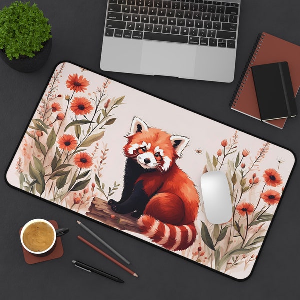 Roter Panda Schreibtischmatte, Mauspad