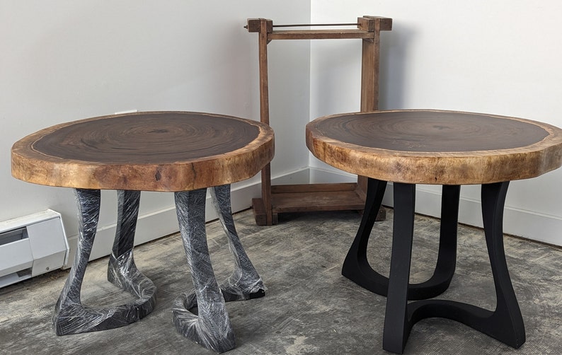 Live Edge Black Walnut End Table 2 Available Etsy