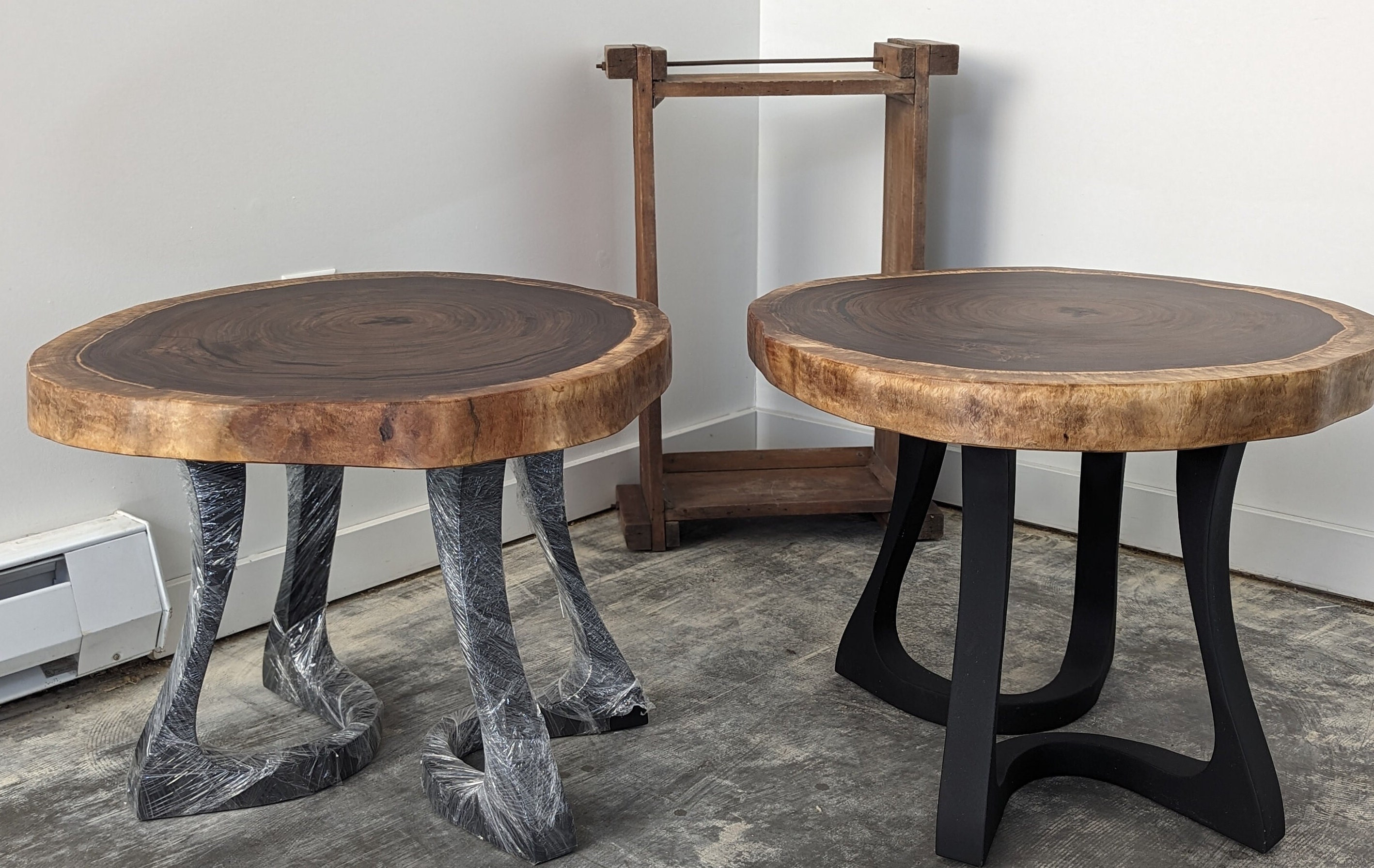 Live Edge Black Walnut End Table 2 Available Etsy