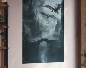 Stampa artistica della quarta ala / Poster del cavaliere del drago del Basgiath War College