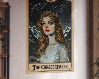 ACOTAR Tarot Card Art Poster, Night Court Romantasy Print