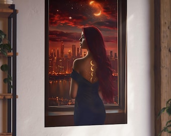 Bryce Quinlan Crescent City Poster, Gothic Romantasy Wall Art
