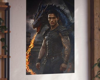 Impressão artística de Xaden Riorson | Cavaleiro do Dragão, Arte de fã da Quarta Asa