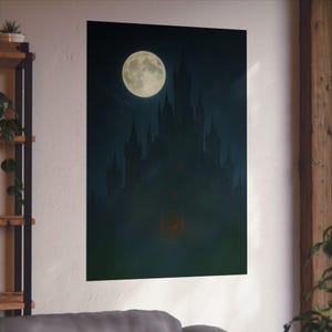 Nightborn Castle Poster | Crowns of Nyaxia Dark Fantasy Art Print | The Serpent and The Wings of Night Merch | Vampire Theme Decor