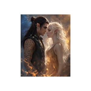 Crescent City Poster, Ruhn and Lidia Romantasy Art Print image 3