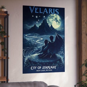 ACOTAR Fine Art Poster, Acotar Fan Art, Digital Wall Art Print, Sarah J Maas, Romantasy Wall Posters, Night Court Aesthetic, Velaris