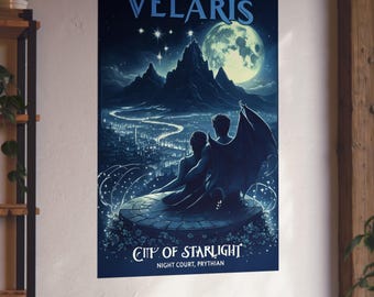 ACOTAR Velaris Fine Art Poster, Night Court Romantasy Print