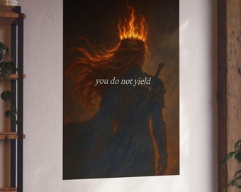 Throne of Glass Art Print | Aelin Fireheart Romantasy Poster