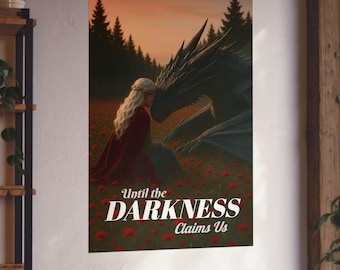 Throne of Glass Wall Art | Manon & Abraxos Fantasy Poster | Book Lover Gift