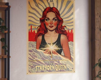 Bryce Quinlan Tarot Karten Poster, Crescent City Fan Art