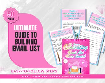 Email List Building eBook: Beginner's Guide to Email Marketing (Digital Download)