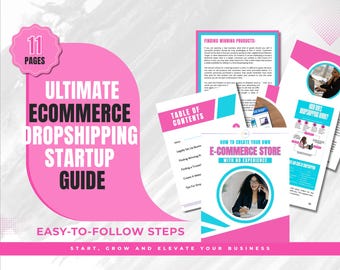 Dropshipping Business E-Book: Beginner's Guide to Online Store (Digital Download)