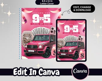Rich Off Business eBook Cover – Boss Babe Canva Template, Instant Download, PLR