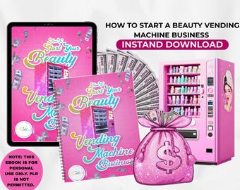 Beauty Vending Machine Business eBook: Start Your Vending Biz (Digital Download)