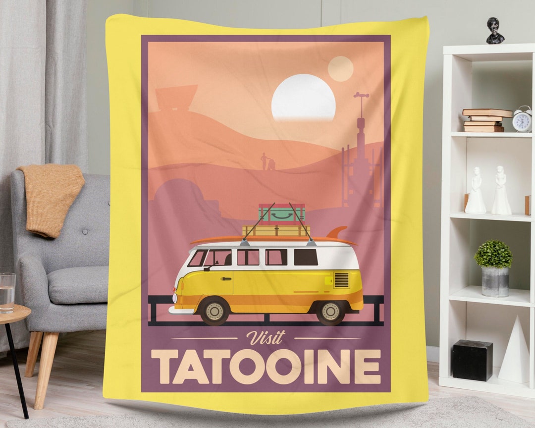 Star Wars Blanket, Tatooine Star Wars Inspired Home Decor Blanket ...