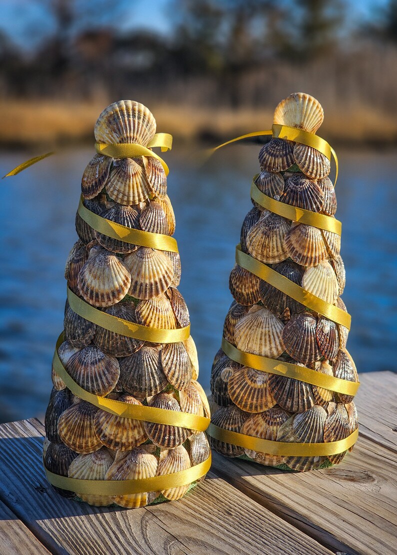 Bay Scallop Shell Christmas Tree Etsy