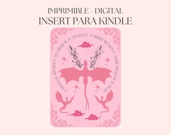 Kindle Paperwhite dragão rosa encarte - DOWNLOAD DIGITAL