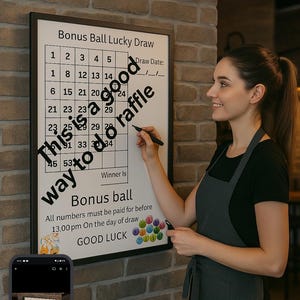 Bonus Ball Raffle Chart: A4 & A3 Prize Wall (PDF File) - Etsy UK