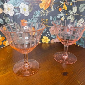 Pink Cocktail Glasses