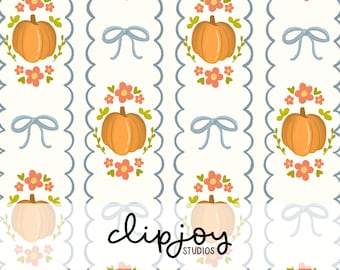 Herbst Kürbisse Muster: Herbst Floral digitales Papier, kommerzielle Nutzung