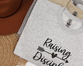 Homeschool Sweatshirt Raising Disciples Christian Homeschool Mom Gift Sweatshirts Christian Wife Gift Christian Homeschool Gift Sweatshirt