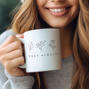 Christian Mug Gift Ideas, Coffee Prayer Time Mug, Gift for Christian Friend, Gift for Christian Wife, Gift for Christian Mom,