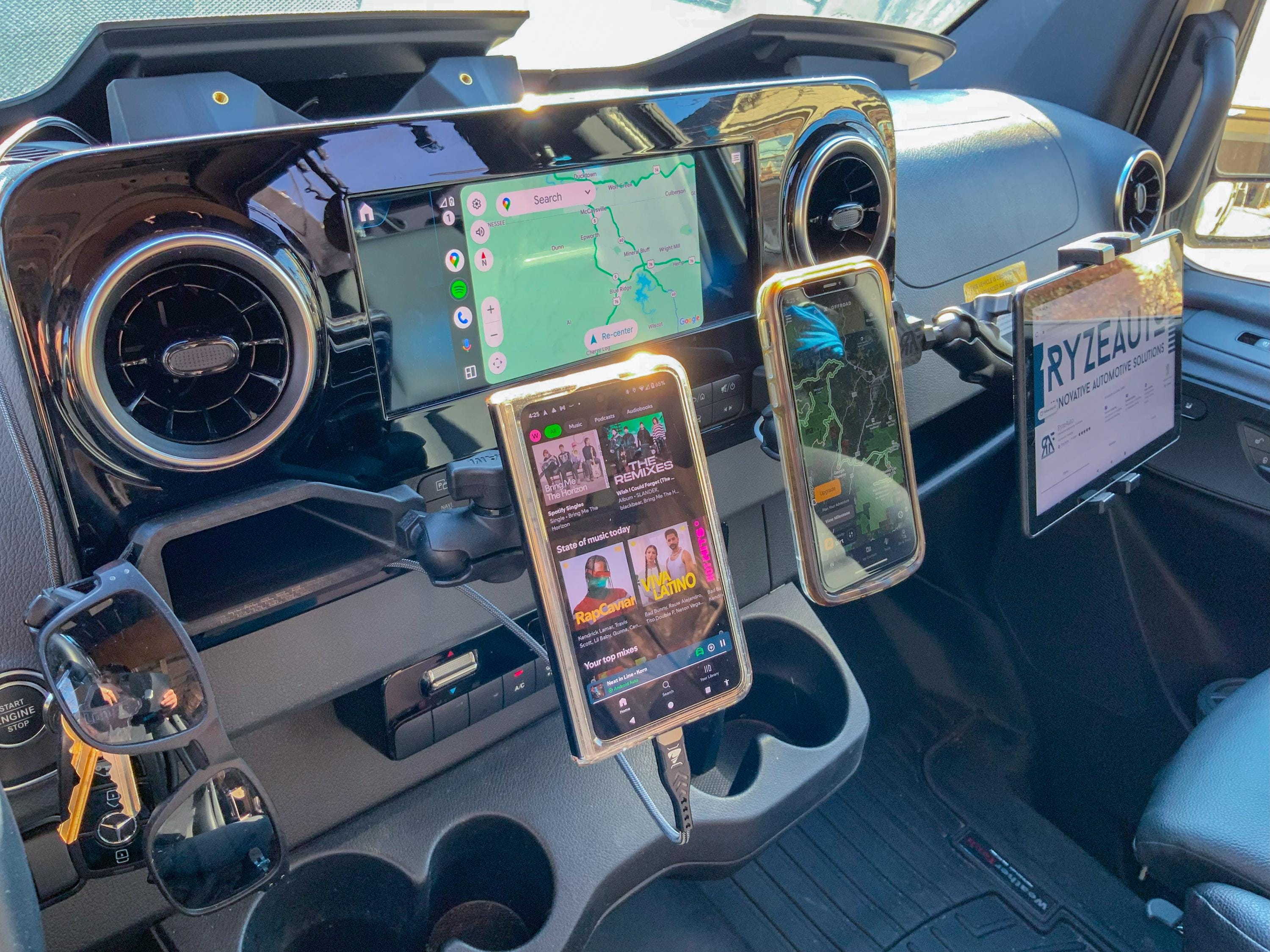 Modular Dash Cubby Inserts for Mercedes Sprinter Holds Ram Mounts ...