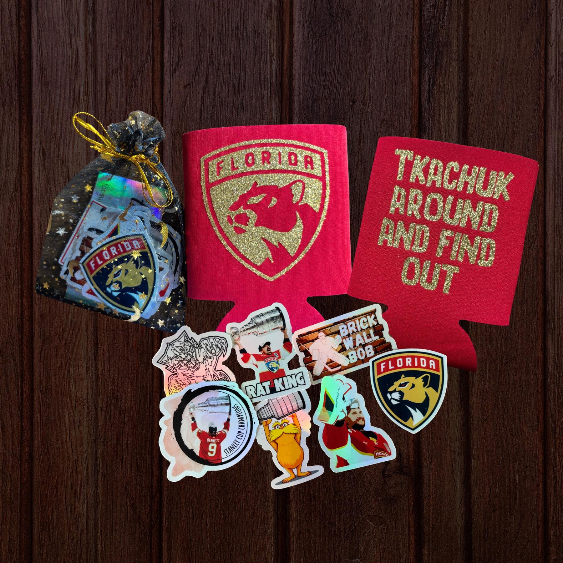 Florida Hockey Variety Sticker Packs; Kiss-Cut Stickers, Perfect Gift for Hockey Fan