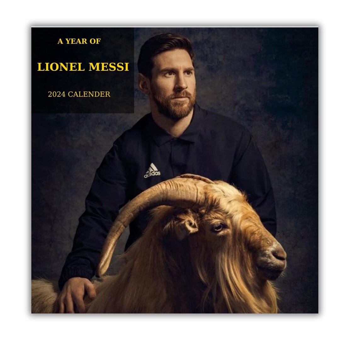 Messi Printable 2024 Calendar/calendar/messi/goat/world Etsy