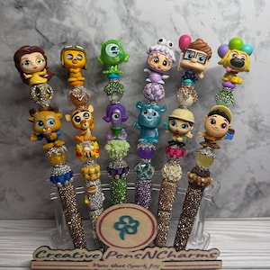 Double Character Rhinestone Pen, Cute Pens, Adorable Pens, Doorable Pen