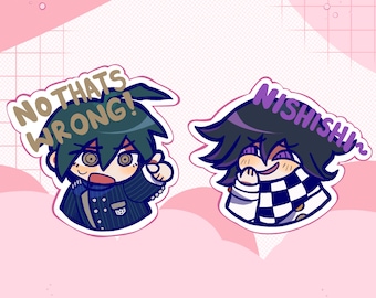 Danganronpa-vinylstickers | laptopsticker | Scrapbooken | dagboek bijhouden | sticker hydrofles | kawaiisticker