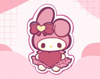 My Melody Vinyl Sticker | Kawaii Laptop Decal