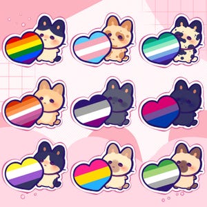 Vinylsticker Pride Bunny | laptopsticker | Scrapbooken | dagboek bijhouden | sticker hydrofles | kawaiisticker