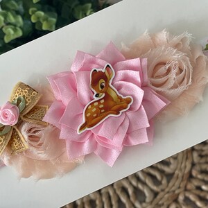 Bambi baby headband, Deer baby headband, Baby girl headband, Fawn baby headband, Bambi headband, Bambi baby girl head accessory