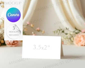 3,5 x 2 kaartmodel, verjaardagskaartmodel, plaatskaartmodel canvas, tafelkaartmodel, gevouwen naamkaartmodel