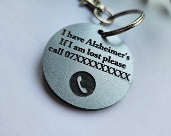 If Lost contact details Tag / Keyring