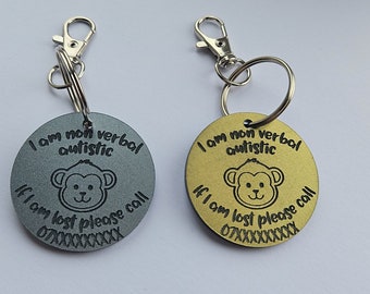 If Lost contact details Tag / Keyring